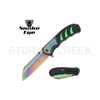 Image 1 : Snake Eye Tactical Spring Assist Knife Drop Point Blade 4.75"