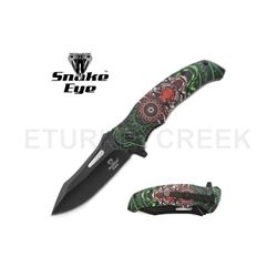 Snake Eye Tactical Spring Assist Knife Wild Life Collection 4.75"