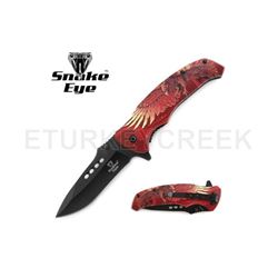 Snake Eye Tactical Spring Assist Knife Wild Life Collection 4.75"