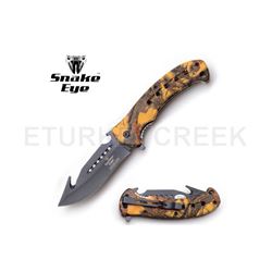 Snake Eye Tactical Spring Assist Knife 4.75" Closed