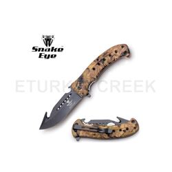 Snake Eye Tactical Spring Assist Knife 4.75" Closed