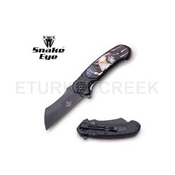 Snake Eye Tactical Spring Assist Knife 4.75" Closed