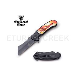 Snake Eye Tactical Spring Assist Knife 4.75" Closed