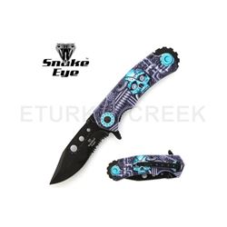 Snake Eye Tactical Spring Assist Knife 4.75" Closed