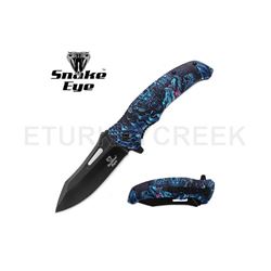 Snake Eye Tactical Spring Assist Knife 4.75" Closed