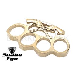 Snake Eye Tactical Wild West Gun Slinger Knuckle Buckle Gold