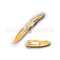Wild Turkey Handmade Collection Spring Assist Knife 4.5" Closed