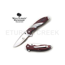 Wild Turkey Handmade Collection Spring Assist Knife 4.5" Closed