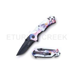 SNAKE EYE TACTICAL RECUSE STYLE SPRING ASSIST KNIFE 4.5 CLOSED