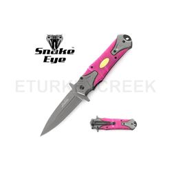 SNAKE EYE TACTICAL STILETTO STYLE SPRING ASSIST KNIFE 4.75 CLOSED