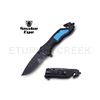 Image 1 : Snake Eye Tactical Spring Assist Rescue Knife 4.5" Closed