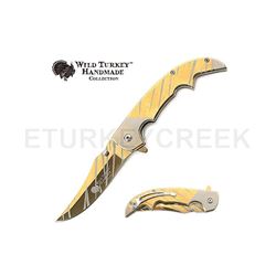 Wild Turkey Handmade Collection Spring Assist Knife 4.5" Closed