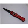 Image 3 : Red Snake Eye Tactical Spring Assist Knife 4.5 Inches Closed