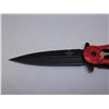 Image 4 : Red Snake Eye Tactical Spring Assist Knife 4.5 Inches Closed
