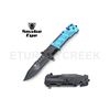 Image 1 : Snake Eye Tactical Spring Assist Rescue Knife 4.5" Closed