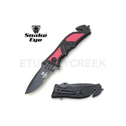 Snake Eye Tactical Spring Assist Rescue Knife 4.5" Closed