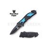 Image 1 : Snake Eye Tactical Spring Assist Rescue Knife 4.5" Closed