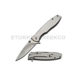 Mirror Finished Aluminum Handle Action Assist Gentleman's Knife