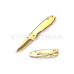 Mirror Finished Aluminum Handle Action Assist Gentleman's Knife
