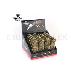 24PC SNAKE EYE CAMO FOLDING KNIVES