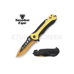 SNAKE EYE TACTICAL SPRING ASSIST KNIFE 4.5" CLOSED