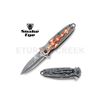 Image 1 : Snake Eye Tactical Gothic Skull Design Spring Assist Knife 4.5"