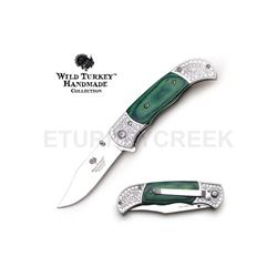 Wild Turkey Handmade Collection Spring Assist Knife 4.5" Closed