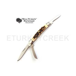 Wild Turkey Collection 3 Blade Manual Folding Knife 2.75" Closed