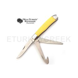 Wild Turkey Collection 3 Blade Manual Folding Knife 3.75" Closed