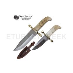 Wild Turkey Handmade Collection Fix Blade Knife 2pc Set.