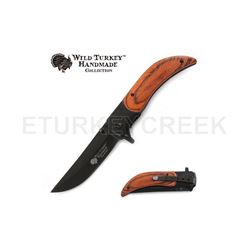 Wild Turkey Handmade Collection Spring Assist Knife 4.75" Closed