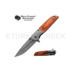 Wild Turkey Handmade Collection Spring Assist Knife 4.5" Closed
