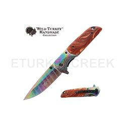 Wild Turkey Handmade Collection Spring Assist Knife 4.5" Closed