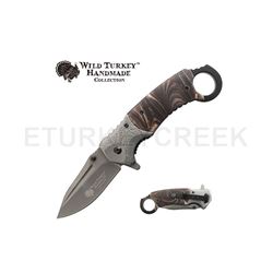 Wild Turkey Handmade Karambit Spring Assist Knife 5" Closed