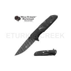 Wild Turkey Handmade Collection Spring Assist Knife 4.5" Closed