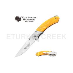 Wild Turkey Handmade Collection Spring Assist Knife 4.5" Closed