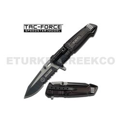 " E.M.T " Style Spring Assist Knife 4.5" Closed with LED Light