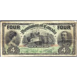 1902 Four Dollars, Boville, DC-17b, VG+