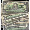 Image 1 : 1937 One Dollar Group of 12 notes, G-F