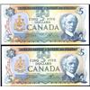 Image 1 : $5 1979, BC-53b. Two notes, both Unc