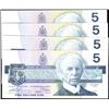 $5 1986 BC-56a & 56b. Four notes