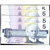 $5 1986 BC-56c & 56c-i 10 notes all Unc