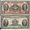 Image 1 : The Dominion Bank & Imperial Bank Notes
