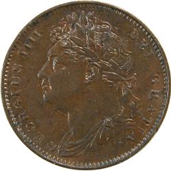 Great Britain Farthing 1822 Brown Unc