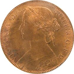 Great Britain Penny 1860, ICG MS-65 RB
