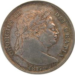 Great Britain 1/2 Crown 1817 NGC MS-64