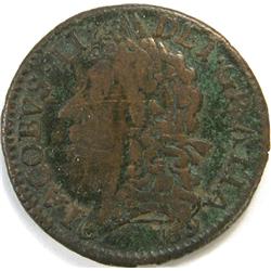 Ireland Shilling Gun Money 1689, VG-F