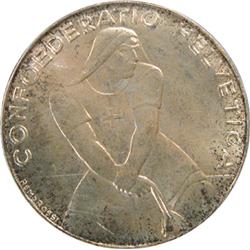 Switzerland 5 Francs 1939B PCGS MS-65