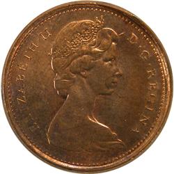 Canada 1 Cent 1978 Partial Brockage