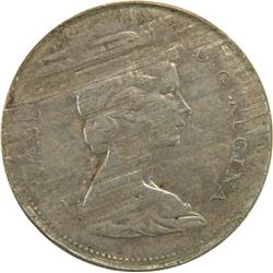 Canada 25 Cents 1968Sil, Split Planchet